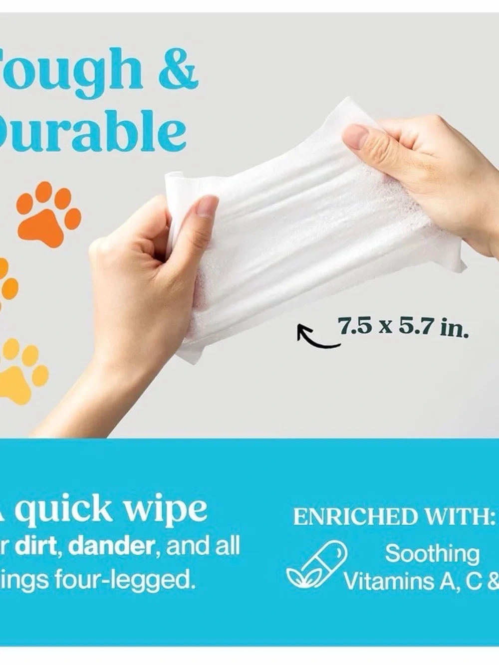 Wipemate Pet Wipes - Hypoallergenic No-Rinse Wipes 4 pack ( 400 wipes total)